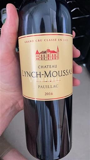 Bordeaux Pauillac Grand Cru Lynch-Moussas 2016