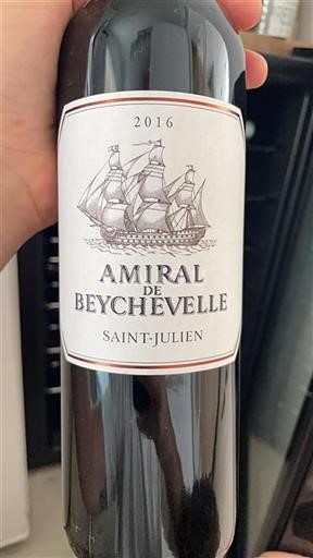 Bordeaux Saint-Julien Cru Bourgeois Beychevelle Amiral de Beychevelle 2016