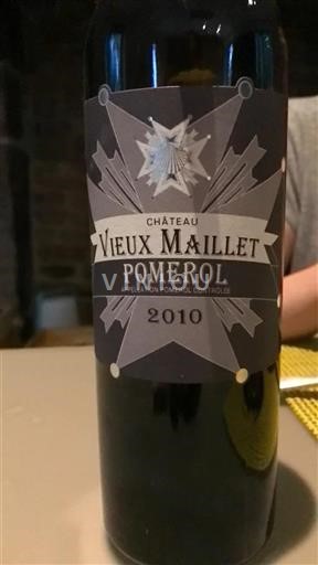 Bordeaux Pomerol Château Vieux Maillet 2010