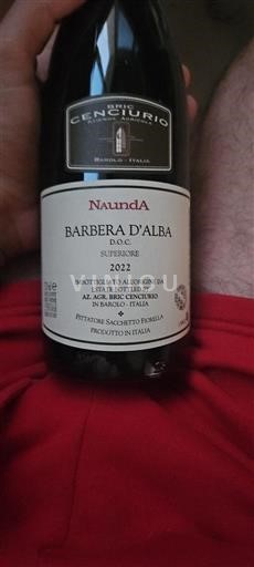 Piëmont Barbera d'Alba Bric Cenciurio NaundA 2022