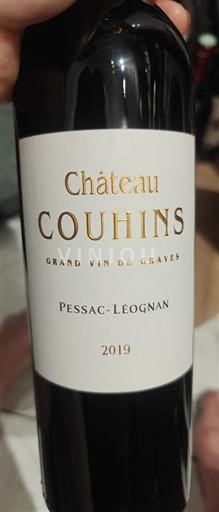 Bordeaux Pessac-Léognan Château Couhins 2019