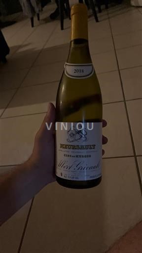 Borgogna Meursault Albert Grivault Clos des Murgers 2018