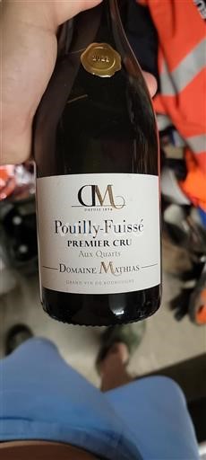 Borgoña Pouilly-fuissé Premier Cru Domaine Mathias Aux Quarts 2021