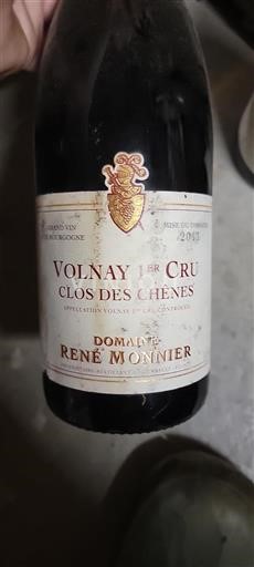 Bourgogne Volnay Premier Cru René Monnier Clos des Chênes 2011