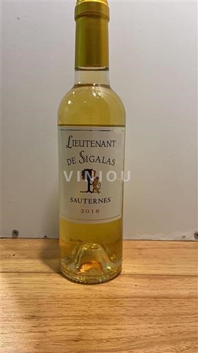 Bordeaux Sauternes Lieutenant de Sigalas 2018