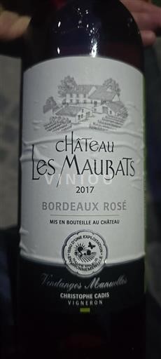 Bordeaux Bordeaux rosé Château Les Maubats 2017