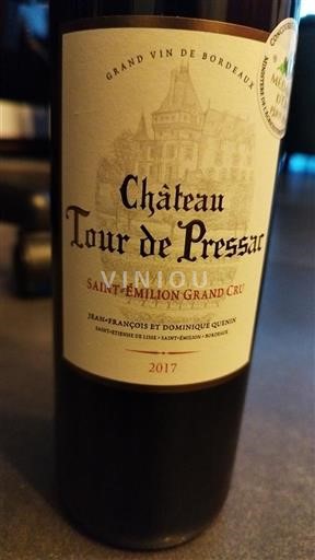 Bordeaux Saint-Émilion Grand Cru Grand Cru Château Tour de Pressac 2017