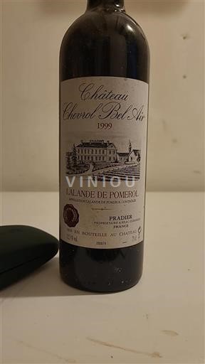 Bordeaux Lalande-de-Pomerol Château Chevrol Bel Air 1999