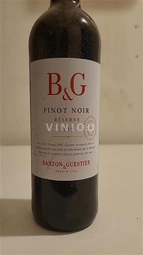 Vin Rouge sec Réserve Barton & Guestier 2019 France Languedoc et Roussillon Pays d'oc