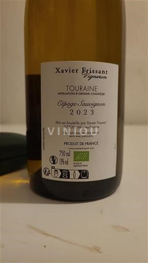 Vallée de la Loire Touraine Xavier Frissant Cépage Sauvignon 2023