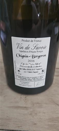 Savoja in Bugey Chignin-Bergeron Gilles Berlioz Les filles 2016