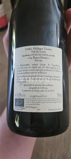 Údolí Loiry Cour-cheverny EARL Philippe Tessier La Porte Dorée 2015