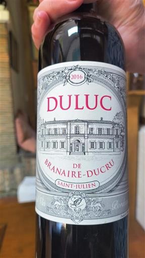 Bordeaux Saint-Julien Branaire-Ducru Duluc de Branaire-Ducru 2016