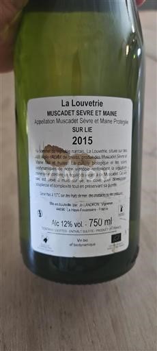 Valle della Loira Muscadet Sèvre et Maine La Louvetrie 2015