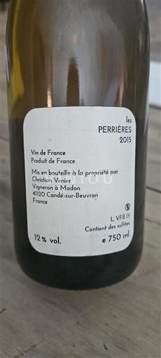 Údolí Loiry Nespecifikováno Christian Venier Les Perrières 2015