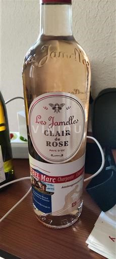 Languedoc og Roussillon Pays d'Oc Les Jamelles Clair de Rose 2022