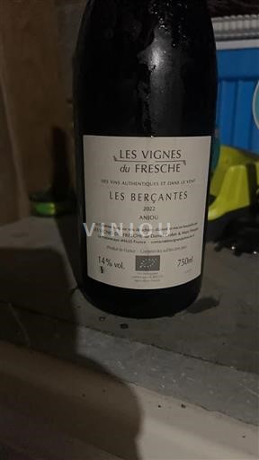 Vallée de la Loire Anjou Les Vignes du Fresche Les Bercantes 2022