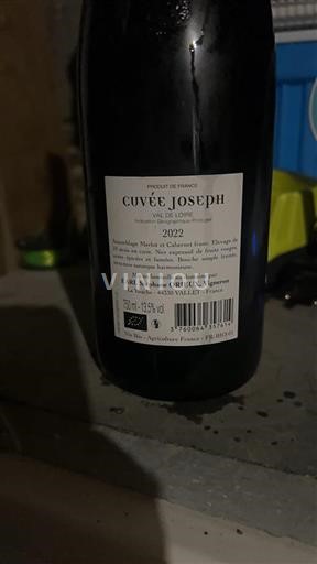 Vallée de la Loire Val de Loire EARL Stéphane ORIEUX Joseph 2022
