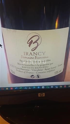 Burgundy Irancy Domaine Bienvenu Non-Vintage