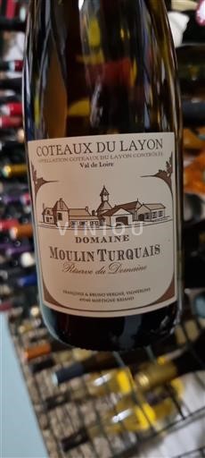 Vin Rouge sec Réserve du Domaine Domaine Moulin Turquais 2021 France Vallée de la Loire Coteaux-du-layon