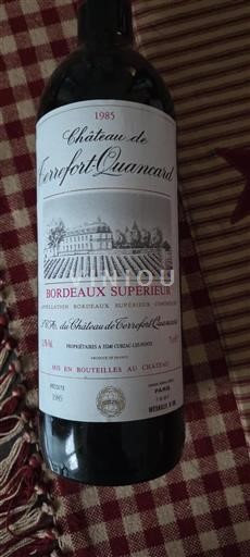 Bordeaux Bordeaux superiore Château Terrefort-Quancard 1985