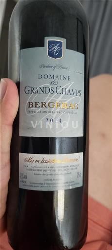 Jihozápad Bergerac Domaine Des Grands Champs 2014