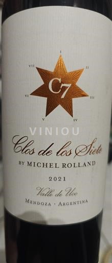 Mendoza Vale de Uco Clos de los Siete By Michel Rolland 2021