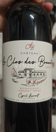 Bordeaux Le Clos des Bonnets 2022