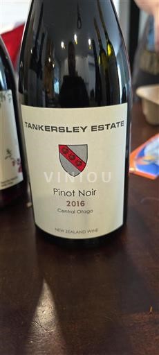 Central Otago Não especificado Tankersley Estate 2016