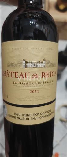 Bordeaux Bordeaux Supérieur Château Reignac Château de Reignac 2021