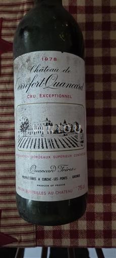 Bordeaux Bordeaux superiore Château Terrefort-Quancard 1978