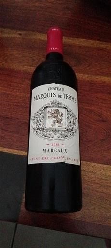Bordeaux Margaux Grand Cru Marquis de Terme 2018