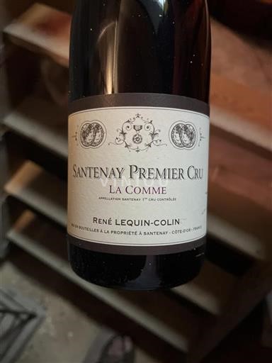Burgundy Santenay Premier Cru René Lequin-Colin La Comme 2021