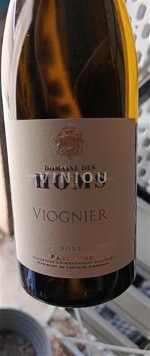 Linguadoca e Rossiglione Paese d'Oc Domaine Des Homs Viognier 2022