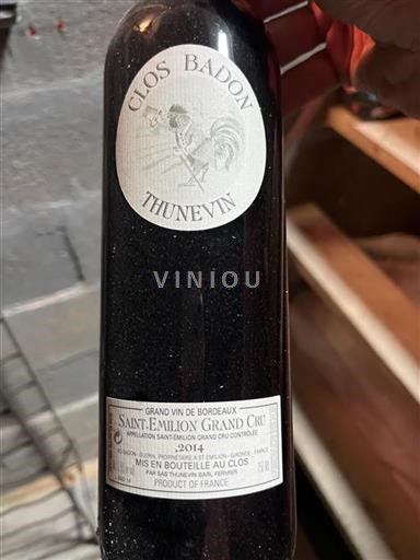 Bordeaux Saint-Émilion Grand Cru Grand Cru Clos Badon Thunevin 2014