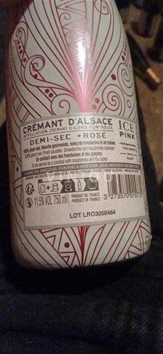 Alsazia Crémant d'Alsazia Jean Geiler Ice Pink Senza annata
