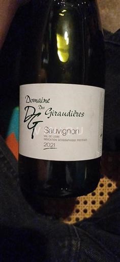 Vallée de la Loire Val de Loire Domaine Des Giraudières Sauvignon 2021