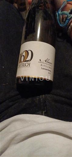 Vin Blanc sec Lanzenberg Dietrich 2014 France Alsace Riesling Grand Cru