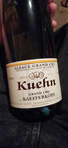 Alsace Alsace Grand Cru Grand Cru Kuehn Grand Cru Kaefferkopf 2020