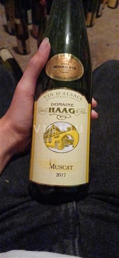 Alsace Muscat Grand Cru Domaine Robert Haag & Fils Muscat 2017