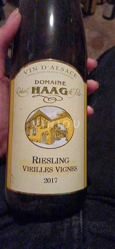 Alsace Riesling Grand Cru Domaine Robert Haag & Fils Riesling Vieilles Vignes 2017