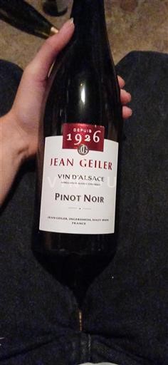 Alsacia Pinot noir Jean Geiler 1926 Sin añada