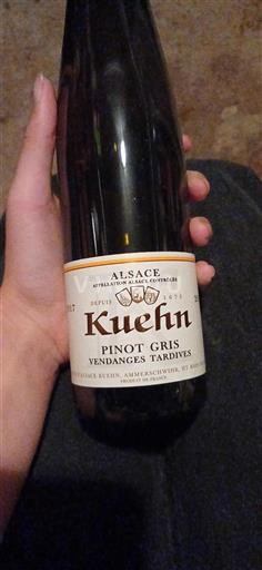 Alsace Gewurztraminer Vendanges Tardives Kuehn Vendanges Tardives 2017