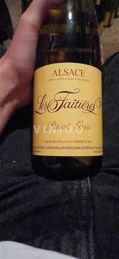 Alsazia Pinot grigio Les Faitières Pinot Gris 2019