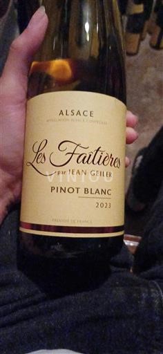 Alsazia Pinot bianco Les Faîtières par Jean Geiler Pinot Blanc 2023