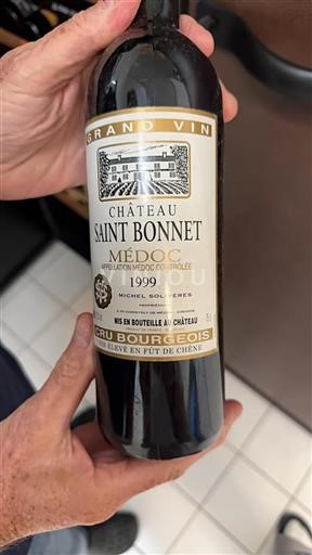 Bordeaux Médoc Cru Bourgeois Saint Bonnet 1999