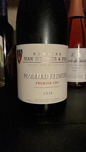 Vin Rouge sec Pommard-Fremiers Domaine Jean Monnier & Fils 2018 France Bourgogne Pommard AOC Premier Cru