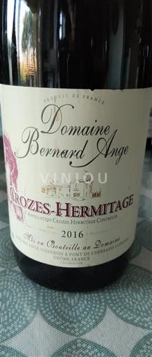 Rhônen laakso Crozes-Hermitage Domaine Bernard Ange 2016