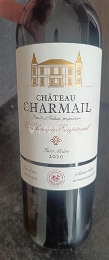 Bordeaux Haut-Médoc Cru Bourgeois Exceptionnel Château Charmail 2020