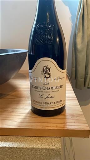 Bourgogne Gevrey-chambertin Domaine Gérard Seguin La Justice 2023